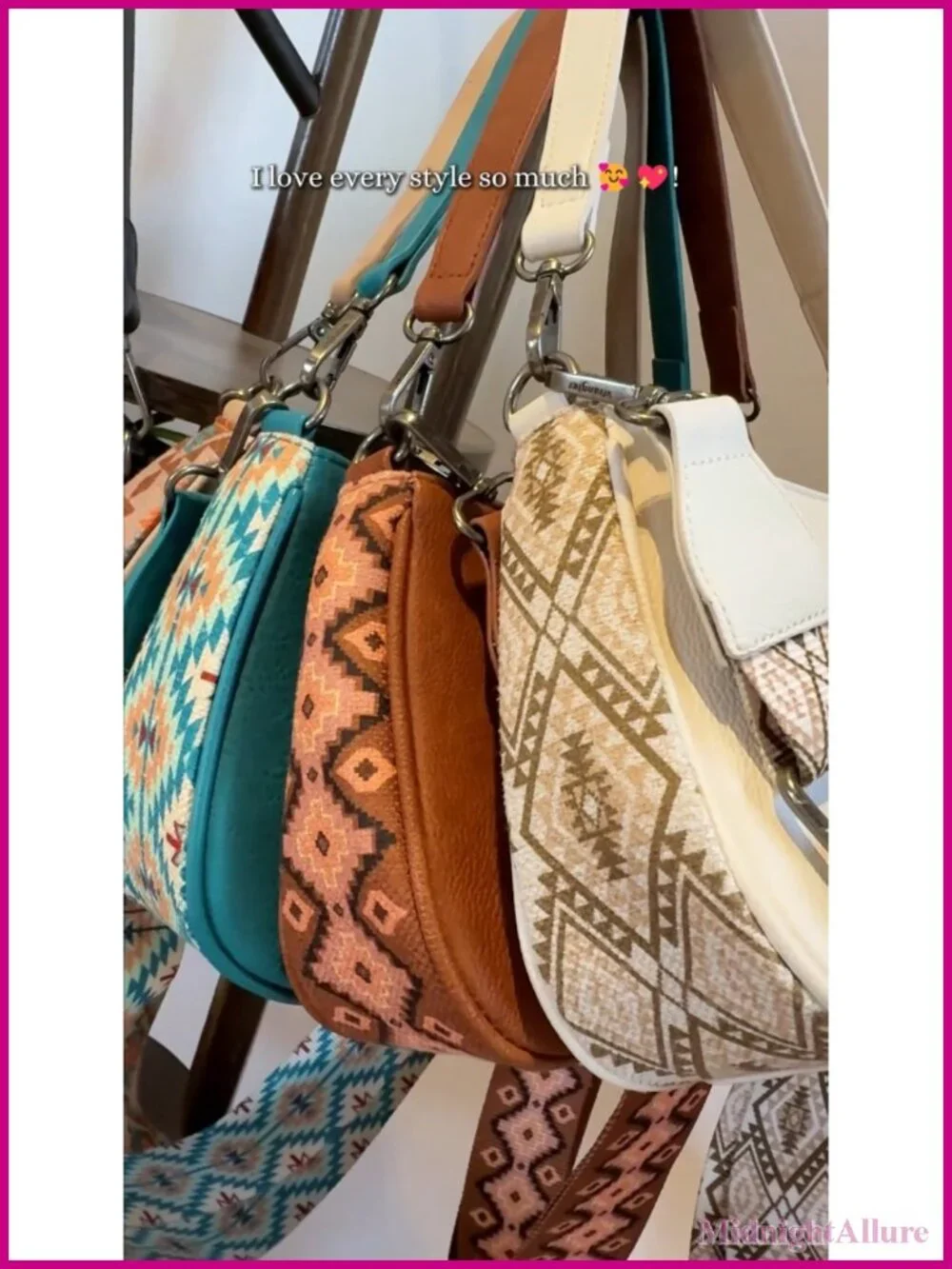 Montana West Aztec Shoulder Bag Hobo Handbag